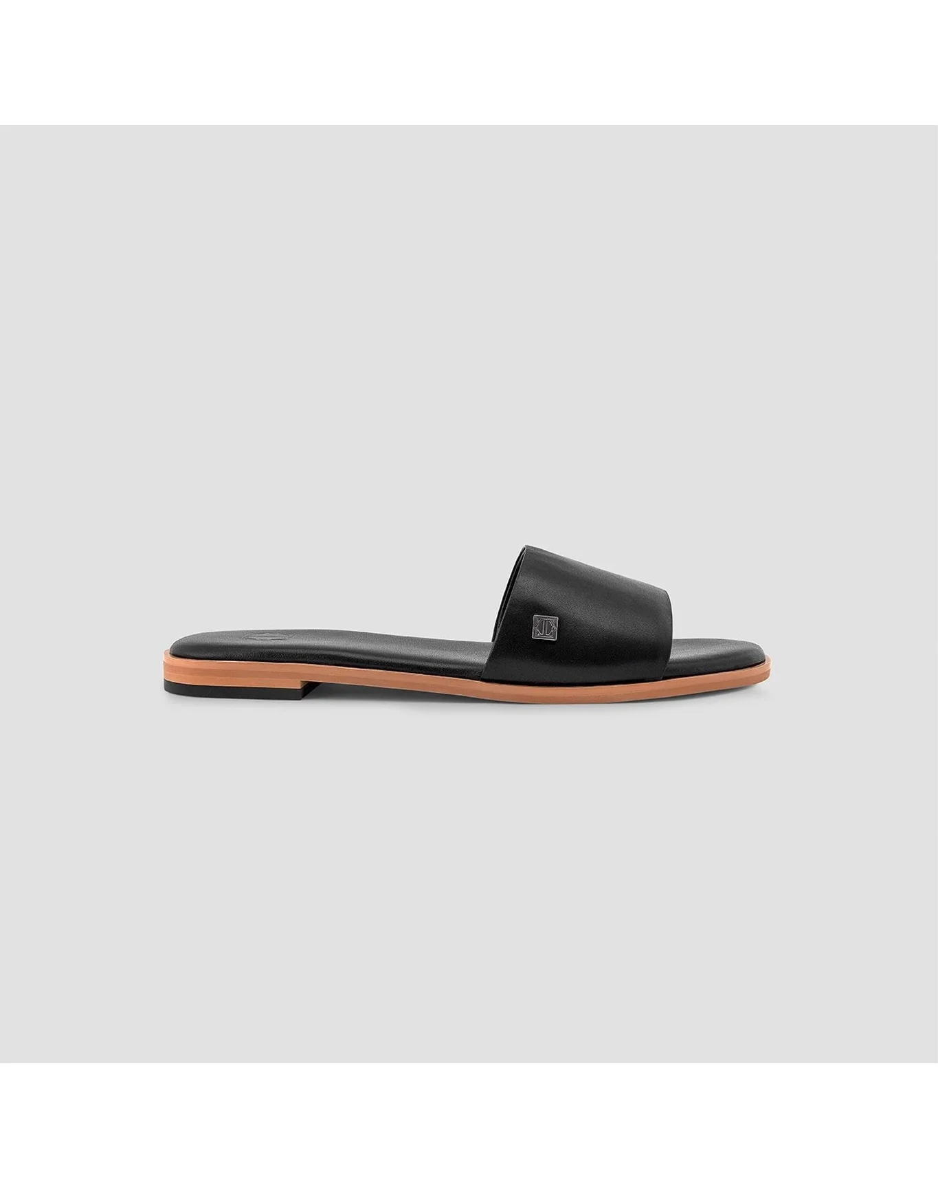 Gloria Leather Slippers | Black - Image 5